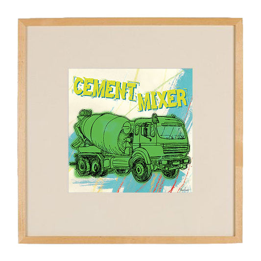 Trucks: Cement Mixer, Blue