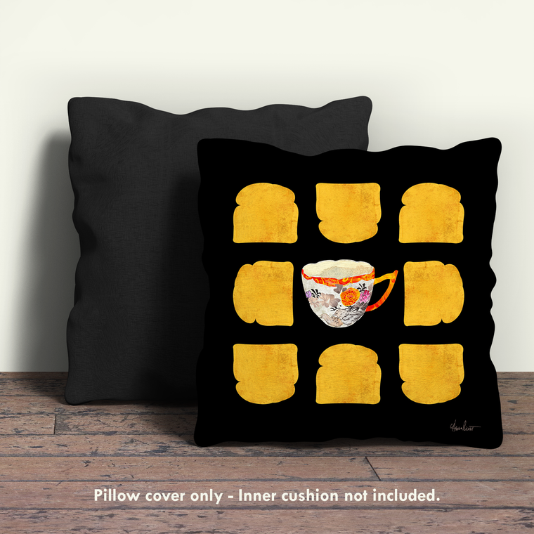 Tea & Toast, Birds Pillow Cover